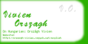 vivien orszagh business card
